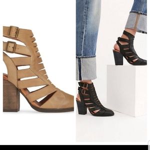 FREE PEOPLE Black Leather Booties w/Box